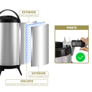 Recipient din inox pentru păstrarea apei de consum. - imagine 5